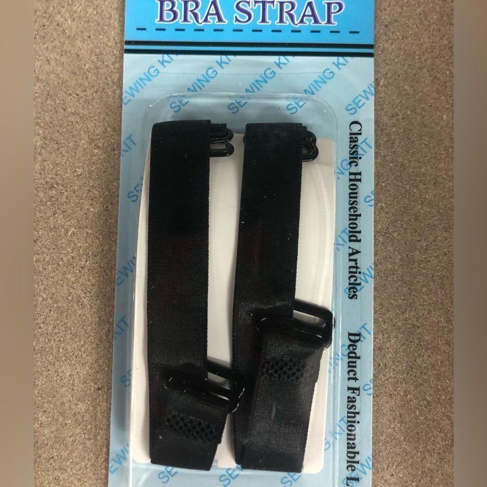 3 sets of different color bra straps